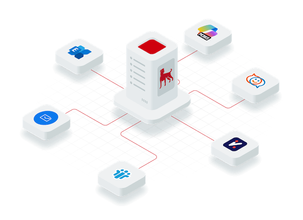Schematische Darstellung der REDDOXX Mailserver-Integration
